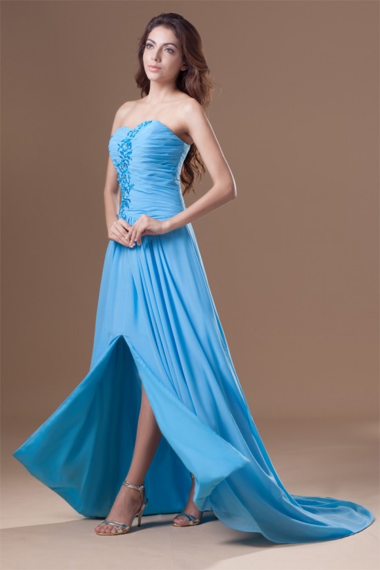 A-Line Chiffon Sleeveless Prom/Formal Evening Dresses 02020618 A-Line Chiffon Sleeveless Prom/Formal Evening Dresses 02020618