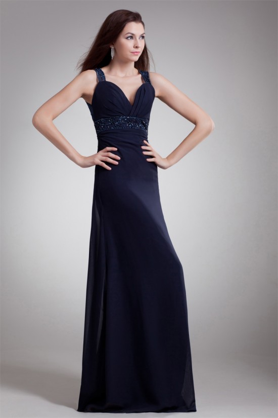 A-Line Straps Chiffon Prom/Formal Evening Dresses 02020636 A-Line Straps Chiffon Prom/Formal Evening Dresses 02020636