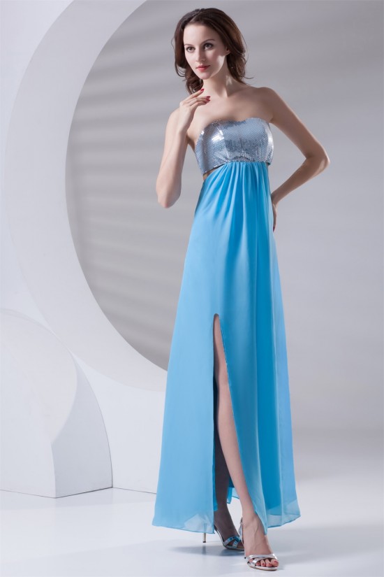 Ankle-Length Strapless A-Line Sleeveless Prom/Formal Evening Dresses 02020644 Ankle-Length Strapless A-Line Sleeveless Prom/Formal Evening Dresses 02020644