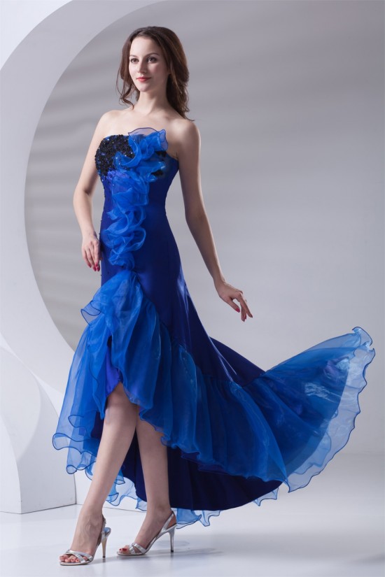 Asymmetrical A-Line Strapless Sleeveless Prom/Formal Evening Dresses 02020646 Asymmetrical A-Line Strapless Sleeveless Prom/Formal Evening Dresses 02020646