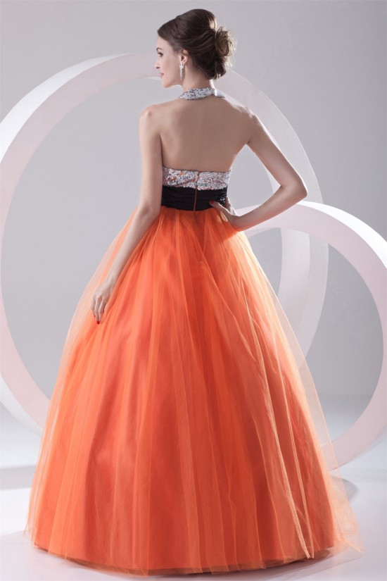 Ball Gown Sleeveless Floor-Length Halter Prom/Formal Evening Dresses 02020650