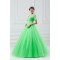 Beading Sweetheart Floor-Length Satin Net Prom/Formal Evening Dresses 02020684