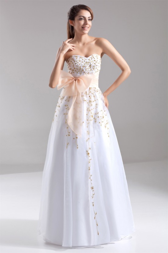Beading Sweetheart Satin Organza Floor-Length Prom/Formal Evening Dresses 02020686 Beading Sweetheart Satin Organza Floor-Length Prom/Formal Evening Dresses 02020686