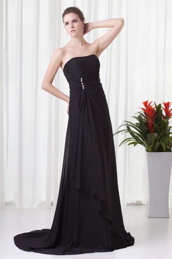 Chiffon Brush Sweep Train Prom/Formal Evening Bridesmaid Dresses 02020702 Chiffon Brush Sweep Train Prom/Formal Evening Bridesmaid Dresses 02020702