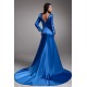 Elastic Woven Satin Beading V-Neck A-Line Prom/Formal Evening Dresses 02020719 Elastic Woven Satin Beading V-Neck A-Line Prom/Formal Evening Dresses 02020719