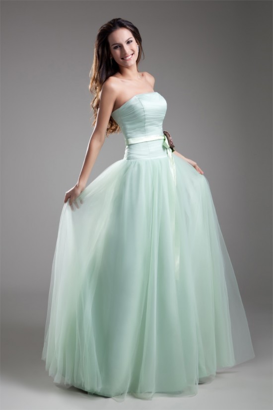 A-Line Elastic Woven Satin Fine Netting Prom/Formal Evening Dresses 02020720 A-Line Elastic Woven Satin Fine Netting Prom/Formal Evening Dresses 02020720