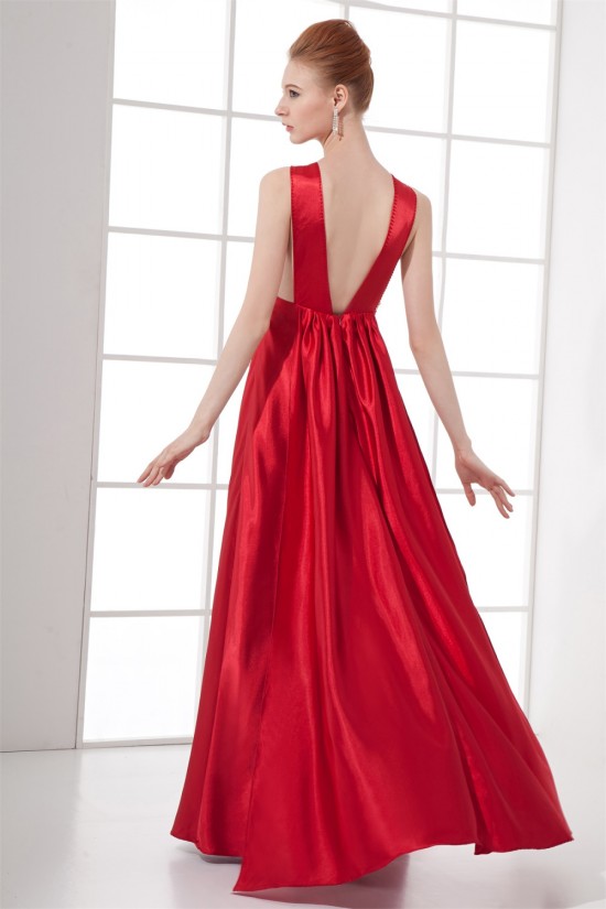 Elastic Woven Satin Floor-Length Scoop Sleeveless Prom/Formal Evening Dresses 02020721 Elastic Woven Satin Floor-Length Scoop Sleeveless Prom/Formal Evening Dresses 02020721