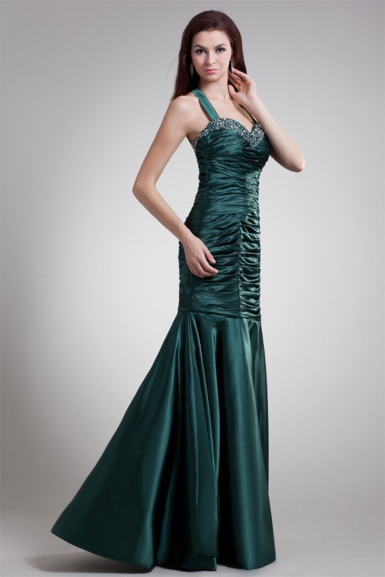 Elastic Woven Satin Sleeveless Floor-Length Prom/Formal Evening Dresses 02020725