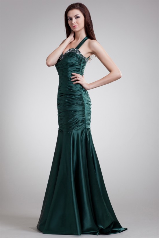 Elastic Woven Satin Sleeveless Floor-Length Prom/Formal Evening Dresses 02020725