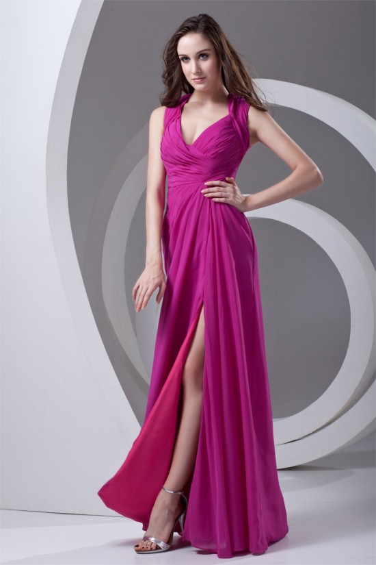 Floor-Length Chiffon Prom/Formal Evening Bridesmaid Dresses 02020735 Floor-Length Chiffon Prom/Formal Evening Bridesmaid Dresses 02020735