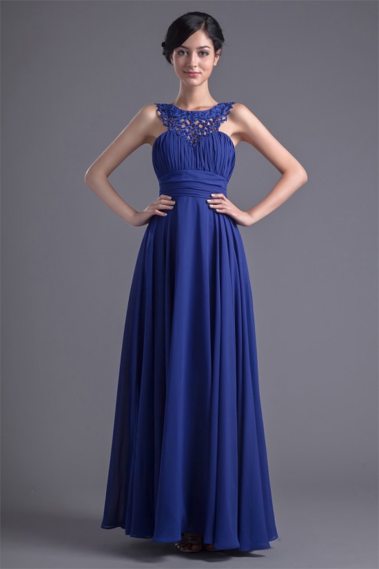 Floor-Length Chiffon Silk like Satin Sleeveless Prom/Formal Evening Dresses 02020740 Floor-Length Chiffon Silk like Satin Sleeveless Prom/Formal Evening Dresses 02020740