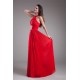 Floor-Length Pleats Sleeveless Halter Sheath/Column Prom/Formal Evening Dresses 02020748
