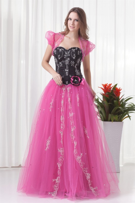 A-Line Beading Floor-Length Short Sweetheart Prom/Formal Evening Dresses 02020756