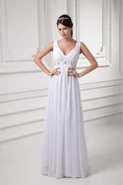 Sheath/Column Floor-Length Sleeveless V-Neck Prom/Formal Evening Dresses 02020761