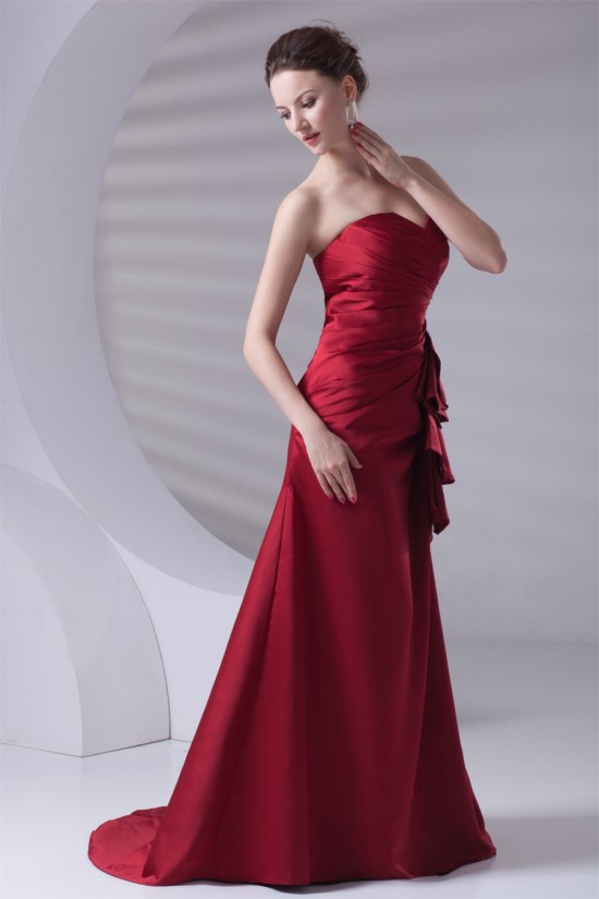 A-Line Brush Sweep Train Prom/Formal Evening Dresses 02020801