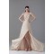 Ruched Sweetheart Sleeveless A-Line Chiffon Elastic Woven Satin Prom/Formal Evening Dresses 02020814