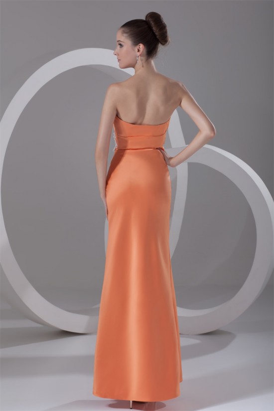Satin Ankle-Length Strapless Sheath/Column Prom/Formal Evening Dresses 02020818 Satin Ankle-Length Strapless Sheath/Column Prom/Formal Evening Dresses 02020818