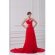 A-Line One-Shoulder Long Red Chiffon Prom/Formal Evening Dresses 02020819 A-Line One-Shoulder Long Red Chiffon Prom/Formal Evening Dresses 02020819