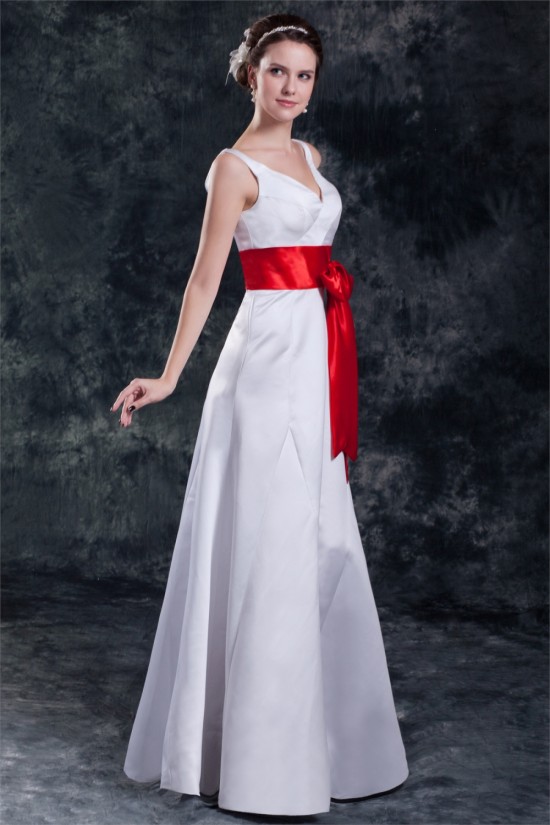 Satin Floor-Length Sleeveless A-Line V-Neck Prom/Formal Evening Bridesmaid Dresses 02020821 Satin Floor-Length Sleeveless A-Line V-Neck Prom/Formal Evening Bridesmaid Dresses 02020821