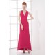 Sheath/Column Floor-Length Pleats V-Neck Formal Evening Bridesmaid Dresses 02020836 Sheath/Column Floor-Length Pleats V-Neck Formal Evening Bridesmaid Dresses 02020836