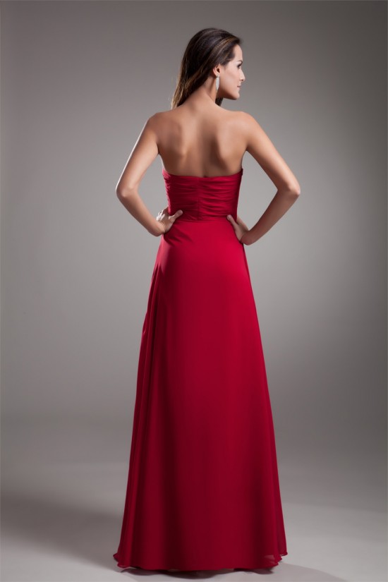 A-Line Sleeveless Beading Strapless Chiffon Evening Party Bridesmaid Dresses 02020869 A-Line Sleeveless Beading Strapless Chiffon Evening Party Bridesmaid Dresses 02020869