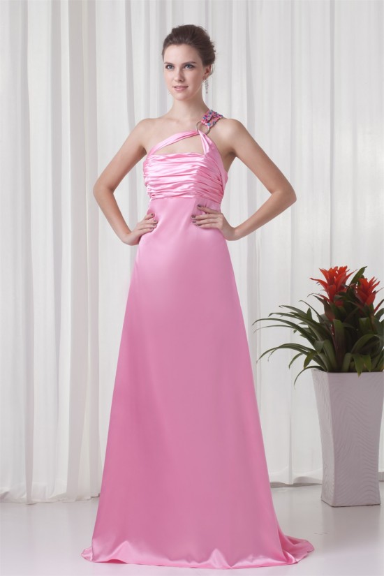 A-Line Brush Sweep Train Prom/Formal Evening Dresses 02020873