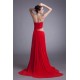 Sheath/Column Chiffon Elastic Long Red Beaded Prom/Formal Evening Dresses 02020874
