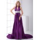 Sleeveless Pleats Elastic Woven Satin Puddle Train Prom/Formal Evening Dresses 02020891