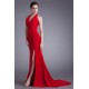 Split Side Sleeveless Halter Chiffon Elastic Woven Satin Prom/Formal Evening Dresses 02020914 Split Side Sleeveless Halter Chiffon Elastic Woven Satin Prom/Formal Evening Dresses 02020914