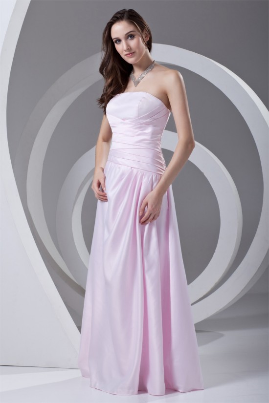 Strapless A-Line Pleats Floor-Length Sleeveless Prom/Formal Evening Dresses 02020916 Strapless A-Line Pleats Floor-Length Sleeveless Prom/Formal Evening Dresses 02020916