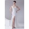 V-Neck A-Line Sleeveless Elastic Woven Satin Prom/Formal Evening Dresses 02020961