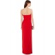 Sheath/Column Strapless Long Chiffon Prom Evening Party Bridesmaid Dresses 02020965