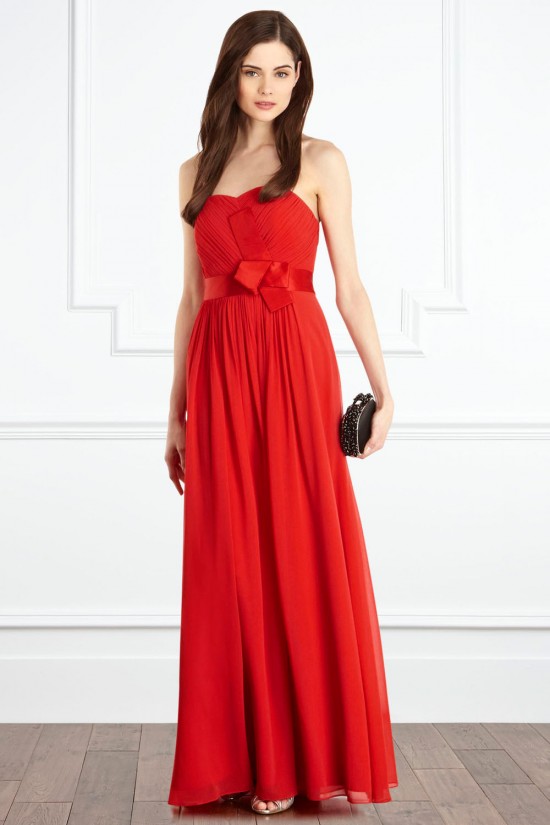 Sheath/Column Red Long Chiffon Prom Evening Party Bridesmaid Dresses 02020966 Sheath/Column Red Long Chiffon Prom Evening Party Bridesmaid Dresses 02020966