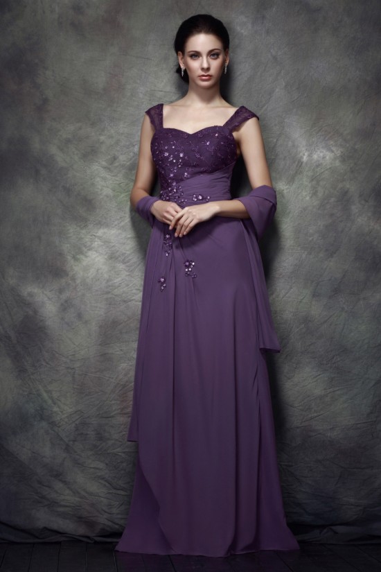 Sheath/Column Straps Sleeveless Long Chiffon Prom Evening Party Dresses 02020969 Sheath/Column Straps Sleeveless Long Chiffon Prom Evening Party Dresses 02020969