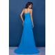 Sheath/Column Sweetheart Blue Long Chiffon Prom Evening Party Dresses 02020972