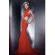 Trumpet/Mermaid One-Shoulder Long Chiffon Prom Evening Party Dresses 02020985