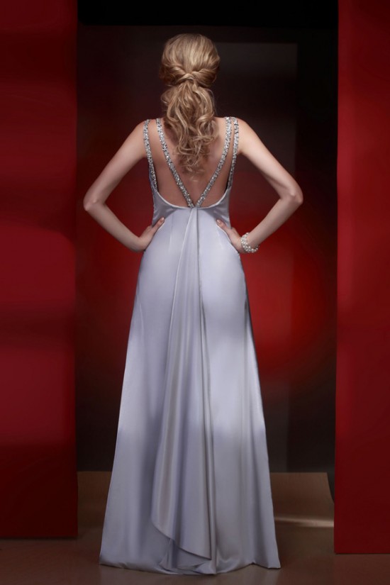 A-Line Beaded Long Prom Evening Party Dresses 02020986 A-Line Beaded Long Prom Evening Party Dresses 02020986