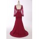 Trumpet/Mermaid Off-the-Shoulder Long Sleeves Red Lace Prom Evening Formal Dresses 3020003 Trumpet/Mermaid Off-the-Shoulder Long Sleeves Red Lace Prom Evening Formal Dresses 3020003