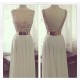 Long White Beaded Prom Evening Formal Dresses 3020005 Long White Beaded Prom Evening Formal Dresses 3020005