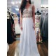 Long White Beaded Prom Evening Formal Dresses 3020005 Long White Beaded Prom Evening Formal Dresses 3020005