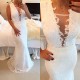 Sexy Trumpet/Mermaid Lace Long White See Through Prom Evening Formal Dresses 3020016 Sexy Trumpet/Mermaid Lace Long White See Through Prom Evening Formal Dresses 3020016