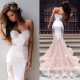 Trumpet/Mermaid Sweetheart Lace Long Prom Evening Formal Dresses 3020035 Trumpet/Mermaid Sweetheart Lace Long Prom Evening Formal Dresses 3020035