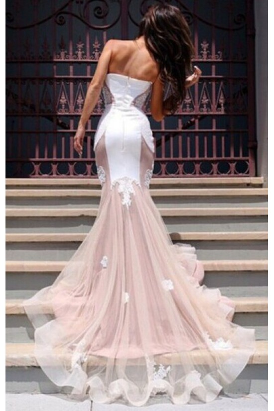 Trumpet/Mermaid Sweetheart Lace Long Prom Evening Formal Dresses 3020035 Trumpet/Mermaid Sweetheart Lace Long Prom Evening Formal Dresses 3020035