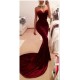 Trumpet/Mermaid Sweetheart Long Red Prom Evening Formal Dresses 3020036