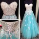 A-Line Sweetheart Lace Tulle White Blue Long Prom Evening Formal Dresses 3020040 A-Line Sweetheart Lace Tulle White Blue Long Prom Evening Formal Dresses 3020040