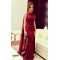 Trumpet/Mermaid Long Red Prom Evening Formal Dresses 3020041