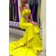 Mermaid Long Yellow Prom Evening Formal Dresses 3020044 Mermaid Long Yellow Prom Evening Formal Dresses 3020044