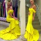 Mermaid Long Yellow Prom Evening Formal Dresses 3020044 Mermaid Long Yellow Prom Evening Formal Dresses 3020044
