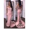 Trumpet/Mermaid Off-the-Shoulder Lace Long Prom Evening Formal Dresses 3020053