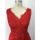 Long Red Lace Low V-Back Prom Evening Formal Dresses 3020070 Long Red Lace Low V-Back Prom Evening Formal Dresses 3020070